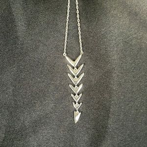 NWOT Reversible Silver Necklace